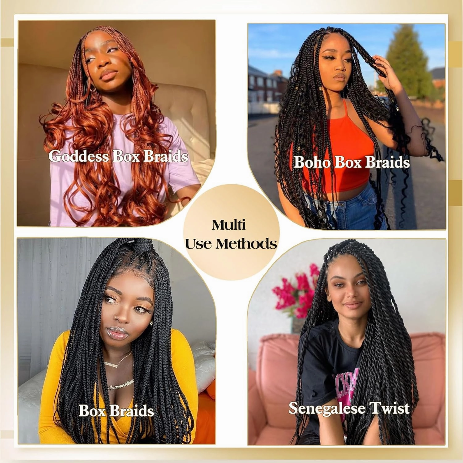Three Tones French Curl Braiding Hair 14 Inch 8 Packs Loose Wavy Spanish Curly Braids Hair 1B/27/613 Color Pre Stretched Bouncy Braiding Hair with Curly Ends(8Packs,1B/27/613)