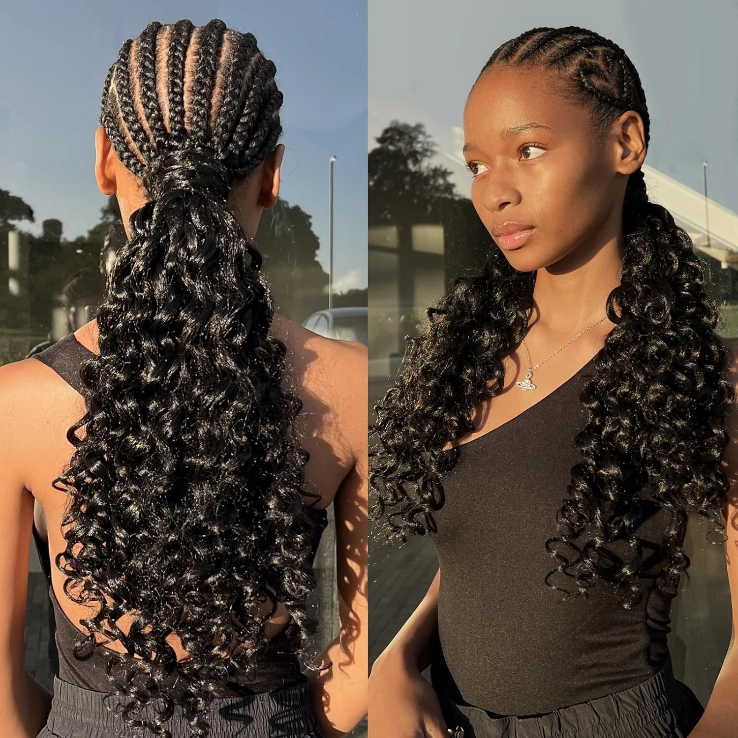 ToyoTress GoGo Curl Crochet Hair - 14 Inch 8 Packs Dark Brown Beach Curl Crochet Hair, Short Curly Ocean Wave Water Wave Deep Twist Crochet Braids Synthetic Braiding Hair Extensions (14 Inch, #2)