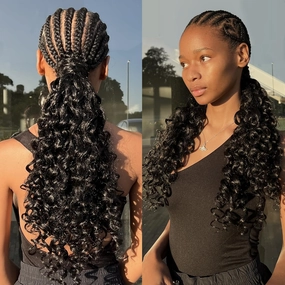 ToyoTress GoGo Curl Crochet Hair - 14 Inch 8 Packs Dark Brown Beach Curl Crochet Hair, Short Curly Ocean Wave Water Wave Deep Twist Crochet Braids Synthetic Braiding Hair Extensions (14 Inch, #2)