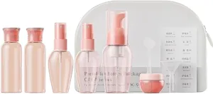 Travel Bottles Set - TSA Approved Leak Proof Squeezable Containers for Toiletries, Conditioner, Shampoo, Lotion & Body Wash Accessories (Upgraded-pink)