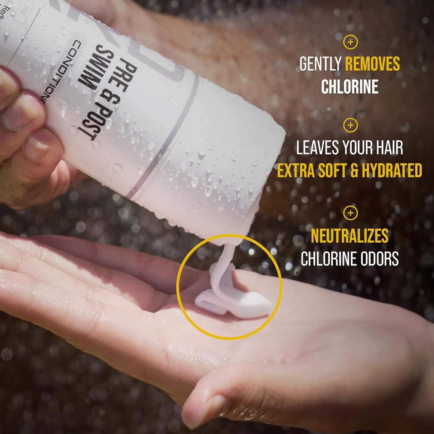 TRIHARD Premium Swim Conditioner | Pre & Post Chlorine Defense | Luxurious Hair Nourishment