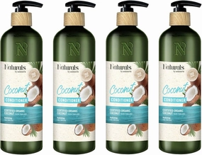 True Natural Coconut Conditioner 16.56 Fl Oz. (Pack of 4)