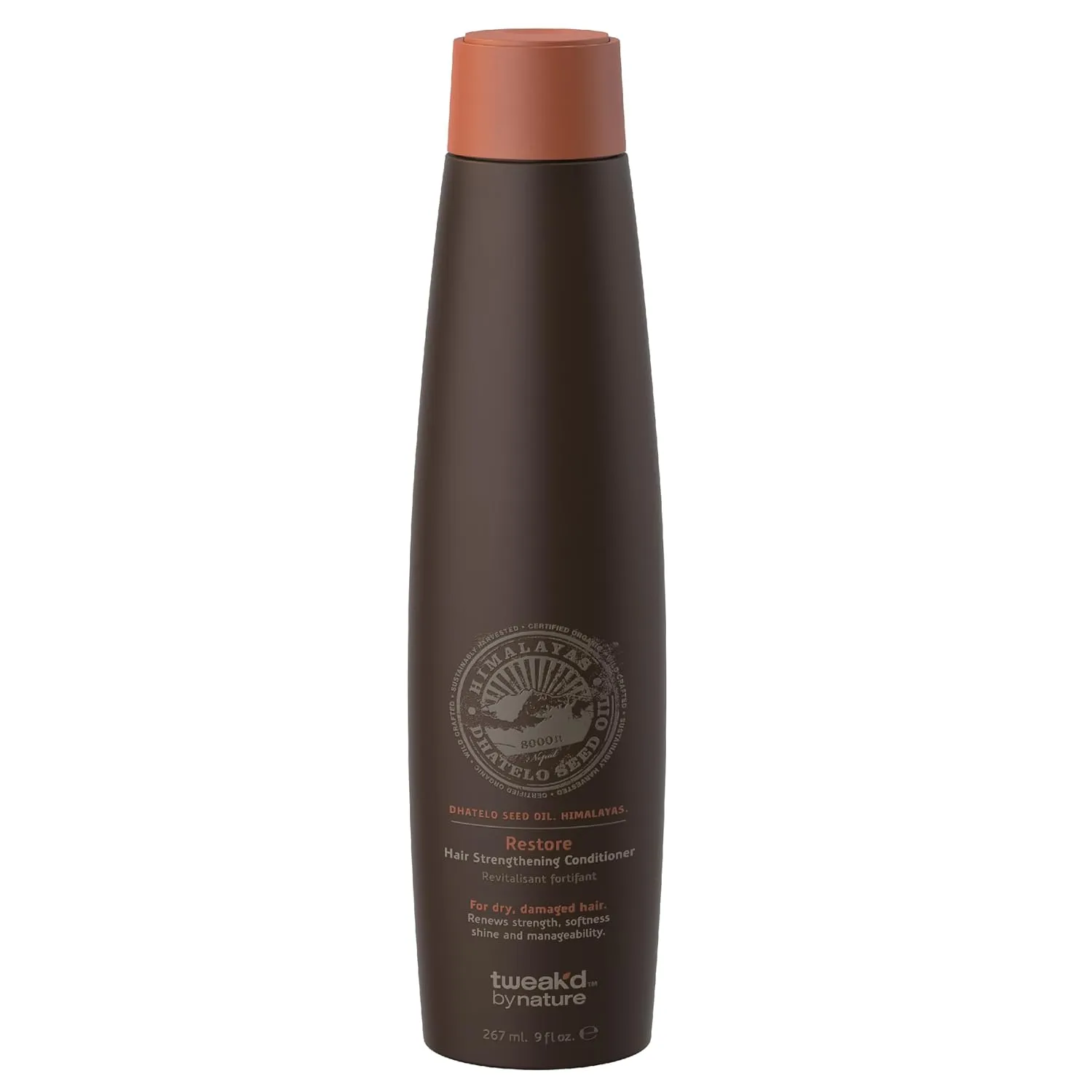 Tweak’d by Nature - Restore Hair Strengthening Conditioner, Deep Conditioner for Dry and Damaged Hair, Cleanses and Moisturizes, Cruelty Free (9 ounces)