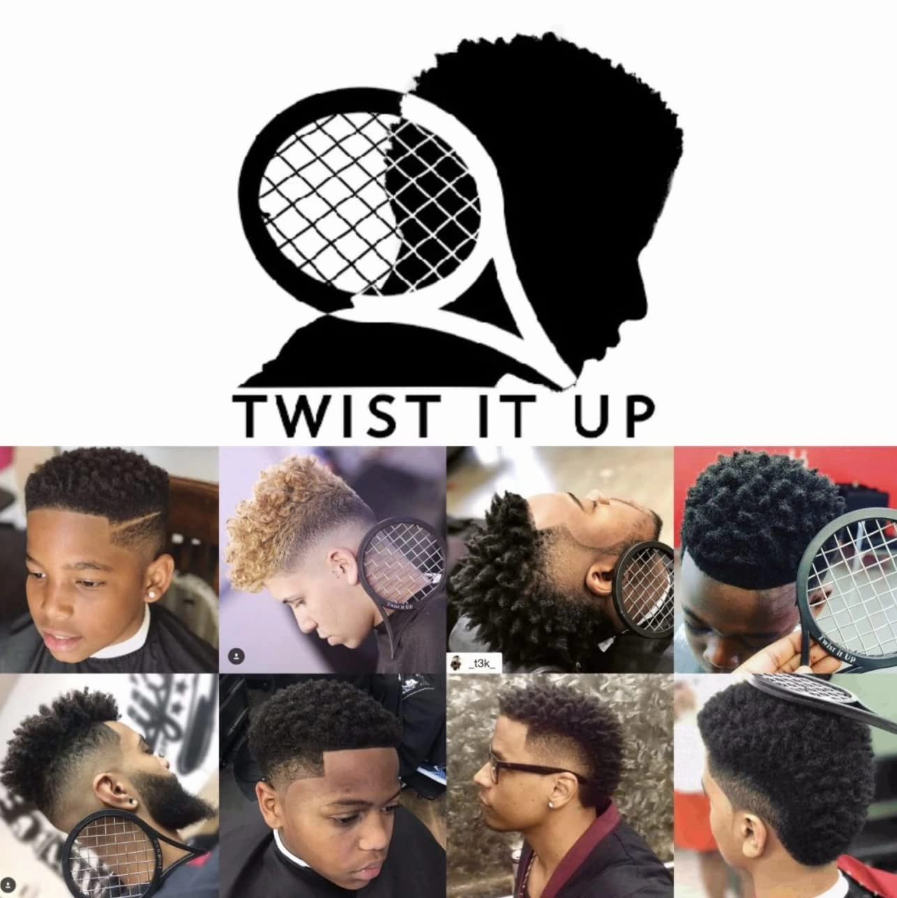 Twist Up Comb 4.0 Modular Design - Alternative to Hair Sponges, Creates Curls and Twists for Black Men, Tennis Racket Style