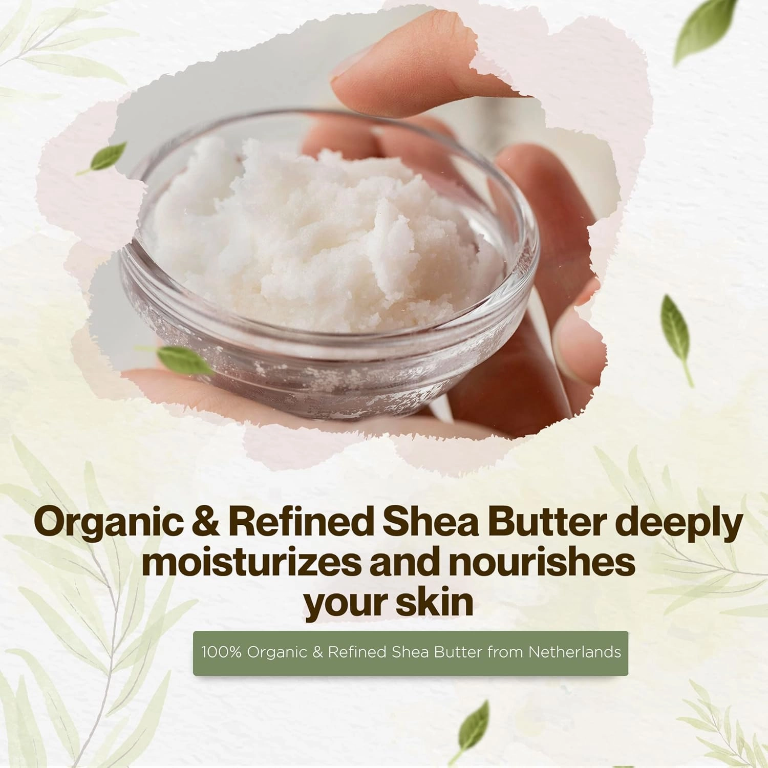 uh*Roh*Muh USDA Certified 1 Gallon Shea Butter from the Netherlands | Refined, Nourishing Body Butter for Smooth and Healthy Skin | (Net Wt. 3.5 kg / 7.7 lb)