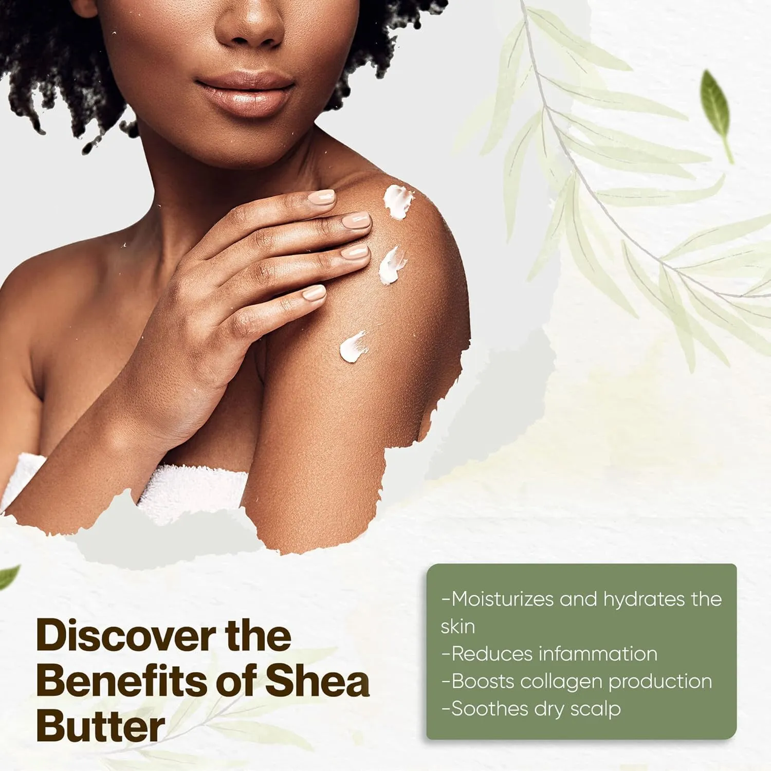 uh*Roh*Muh Half Gallon Refined Shea Butter from France | Nourishing Body Butter for Smooth Skin (Half Gallon - Net Wt. 1.6 Kg/3.5 lbs)
