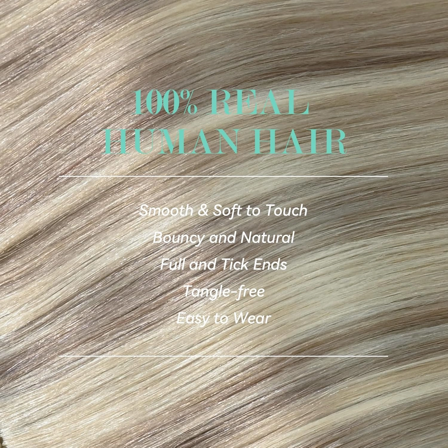 Ukira Ash Blonde Clip in Hair Extensions Real Human Hair, 15 Inch 70g 7pcs 18/613 Mixed Bleach Blonde Hair Extensions Remy Human Hair Clip in Extensions for Women, Natural Straight Remy Human Hair
