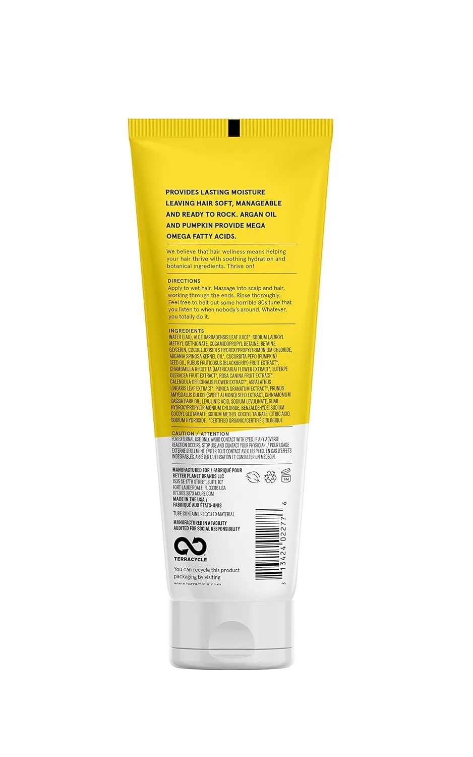 Ultra Hydrating Shampoo & Conditioner Duo - 100% Vegan - With Argan Oil & Pumpkin - Ultra Moisturizing - 8 Fl Oz (Pack of 2)