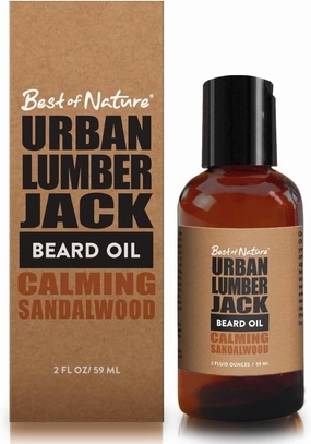 Urban Lumberjack Beard Oil & Conditioner, Calming Sandalwood, All-Natural 2 Oz