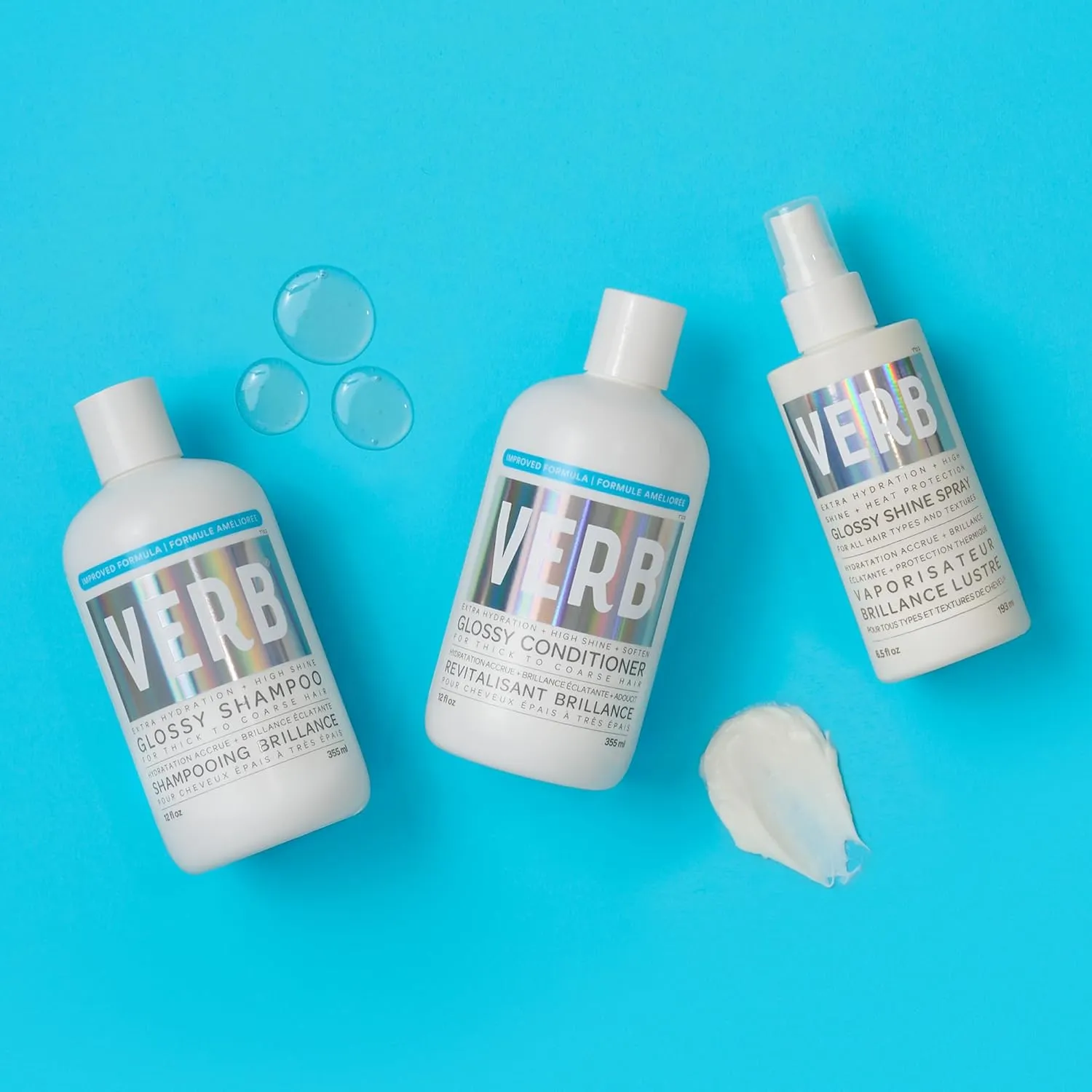 VERB Glossy Conditioner – Conditions, Detangles   Adds High Shine for Thick to Coarse Hair – Sulfate, Paraben and Gluten Free
