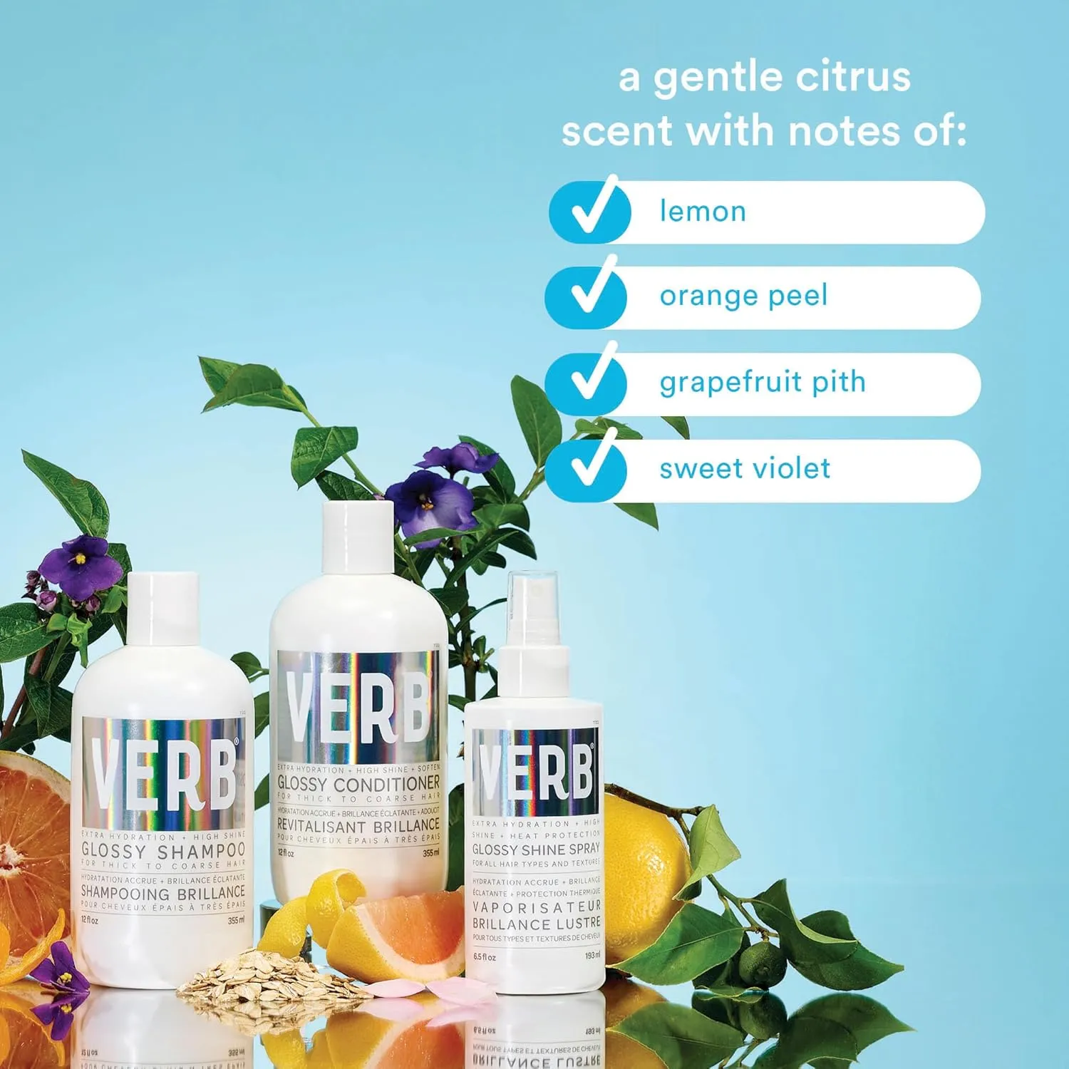 VERB Glossy Conditioner – Conditions, Detangles   Adds High Shine for Thick to Coarse Hair – Sulfate, Paraben and Gluten Free