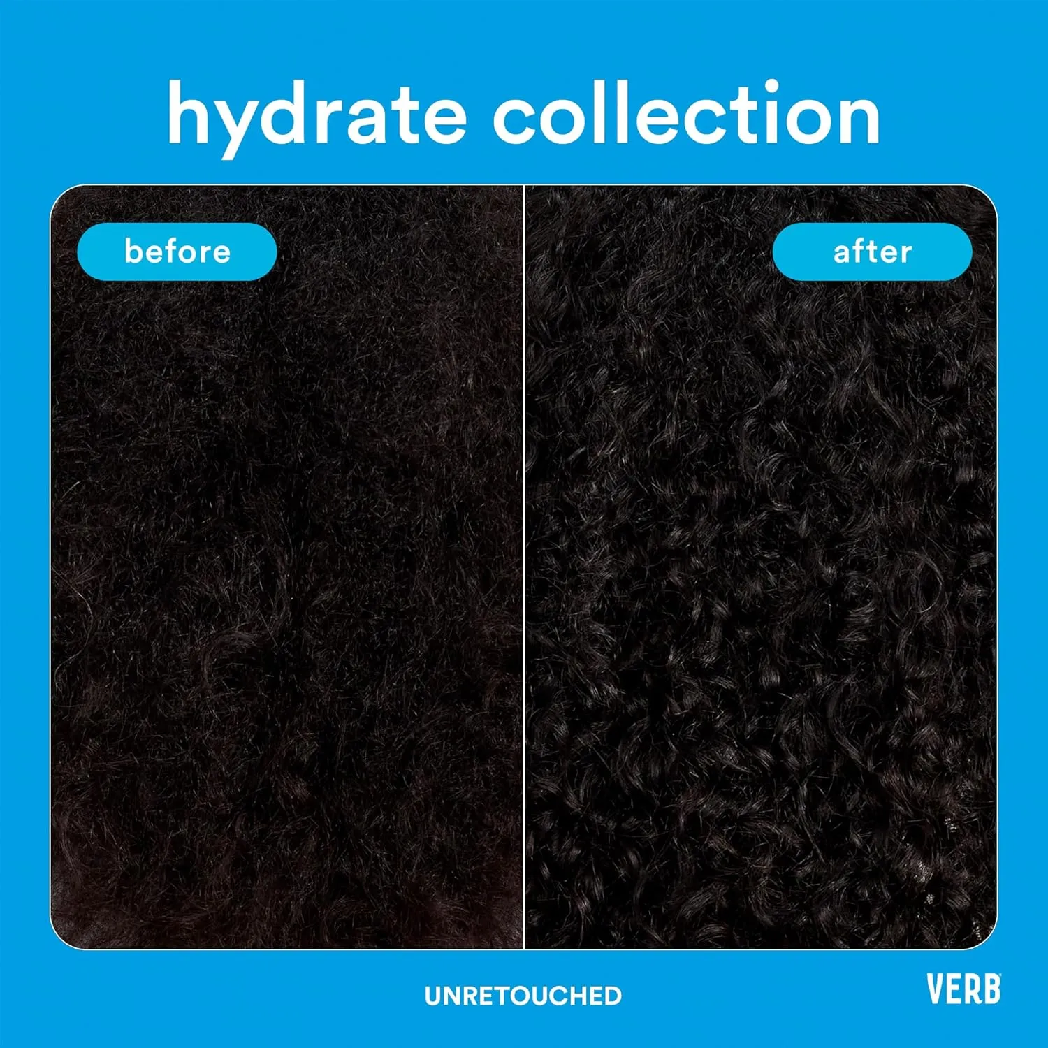 VERB Hydrate Conditioner - Nourish Dry   Frizzy Hair - Smooth   Reduce Frizz - Amber   Warm Jasmine Scent