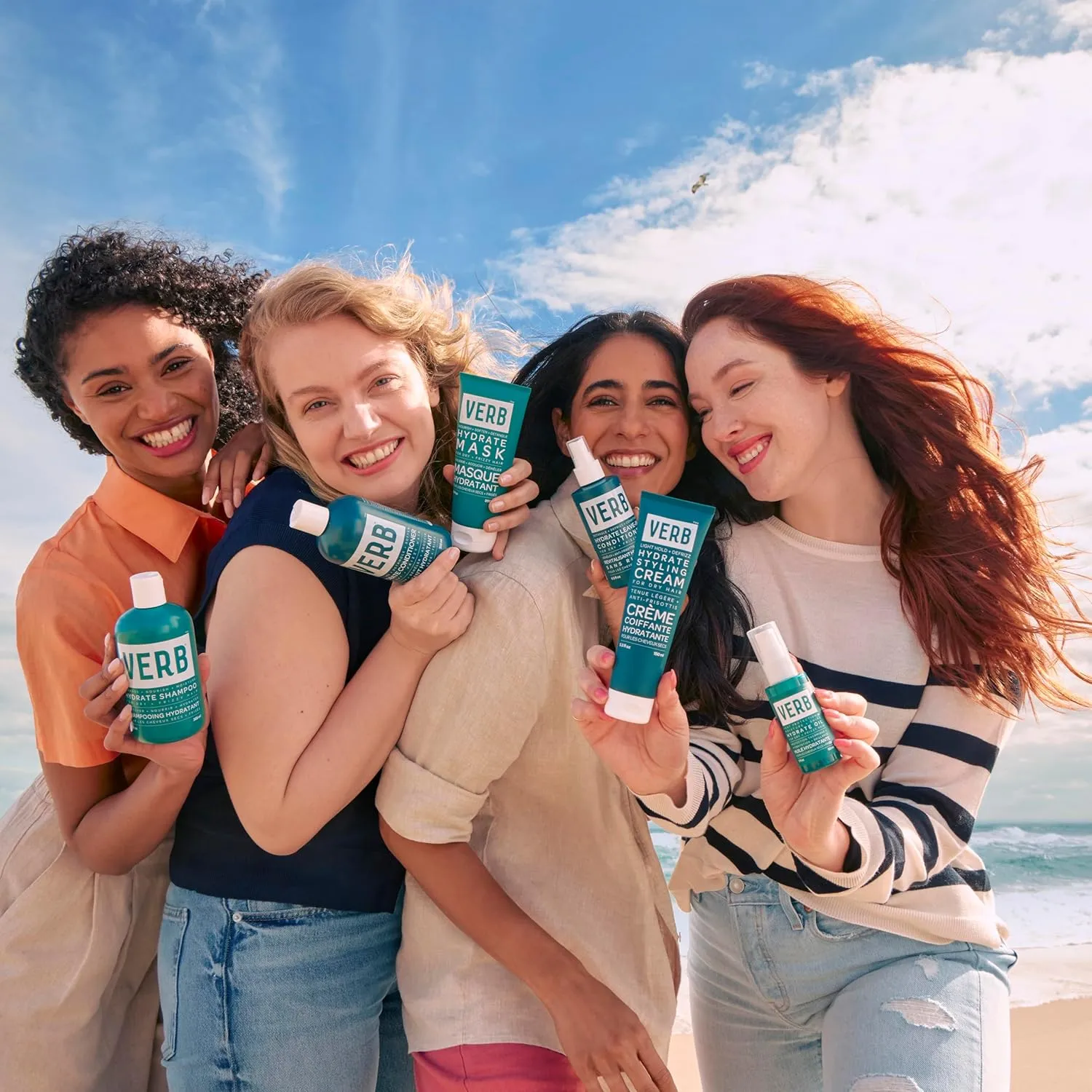 VERB Hydrate Shampoo   Conditioner Duo - Cleanses   Nourishes Dry   Frizzy Hair to Smooth   Reduce Frizz - Amber   Warm Jasmine Scent