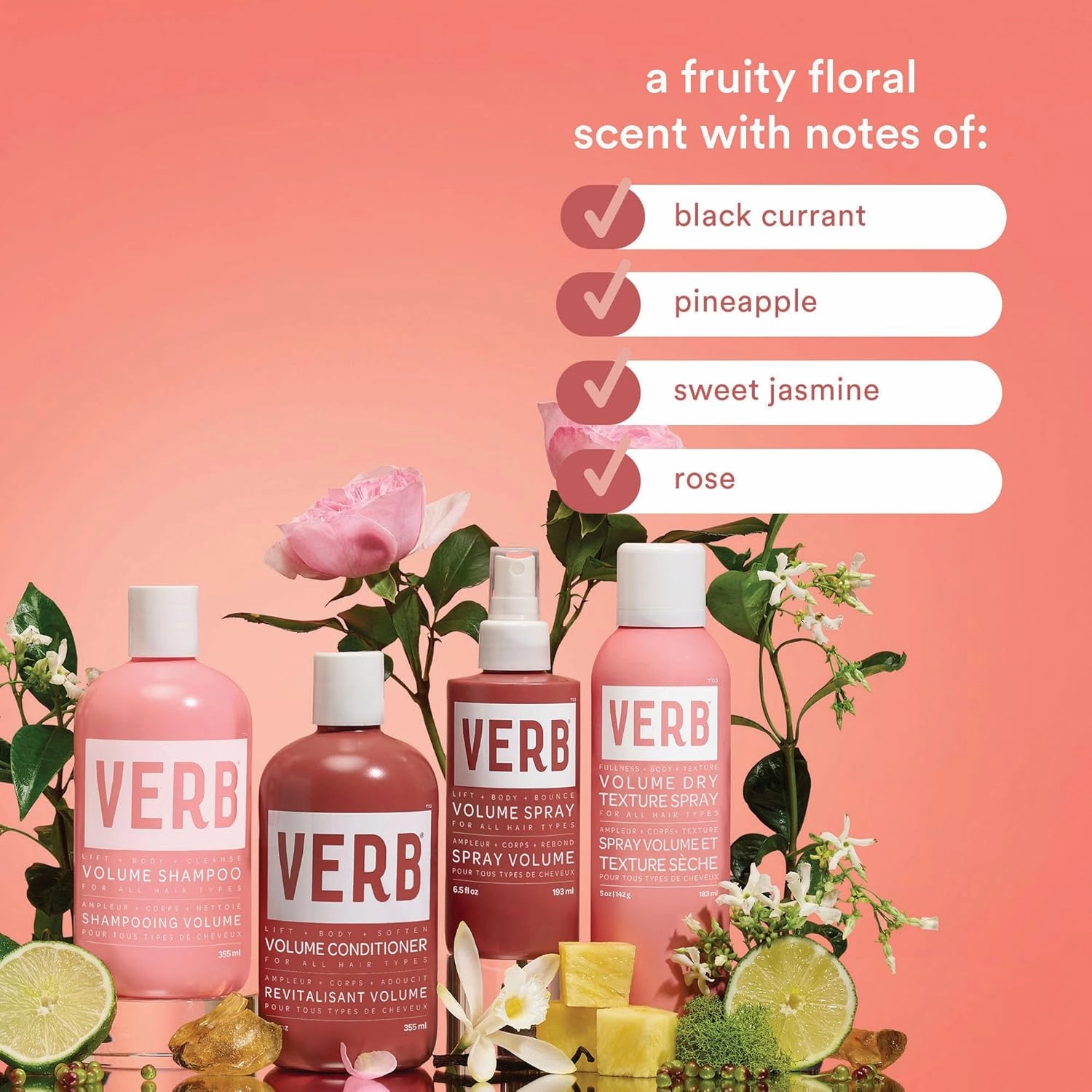 VERB Volume Conditioner - Softens, Detangles   Lifts Flat Hair- Sulfate, Paraben and Gluten Free