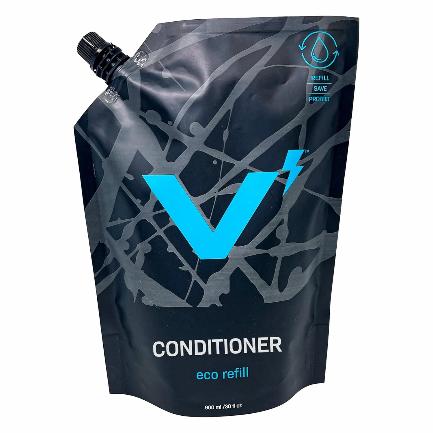 VOLT Conditioner - Bio-Based Natural Formula with Organic Coconut Oil & Vitamin B5, Fragrance-Free, 30 Oz (900ml) Refill Pack