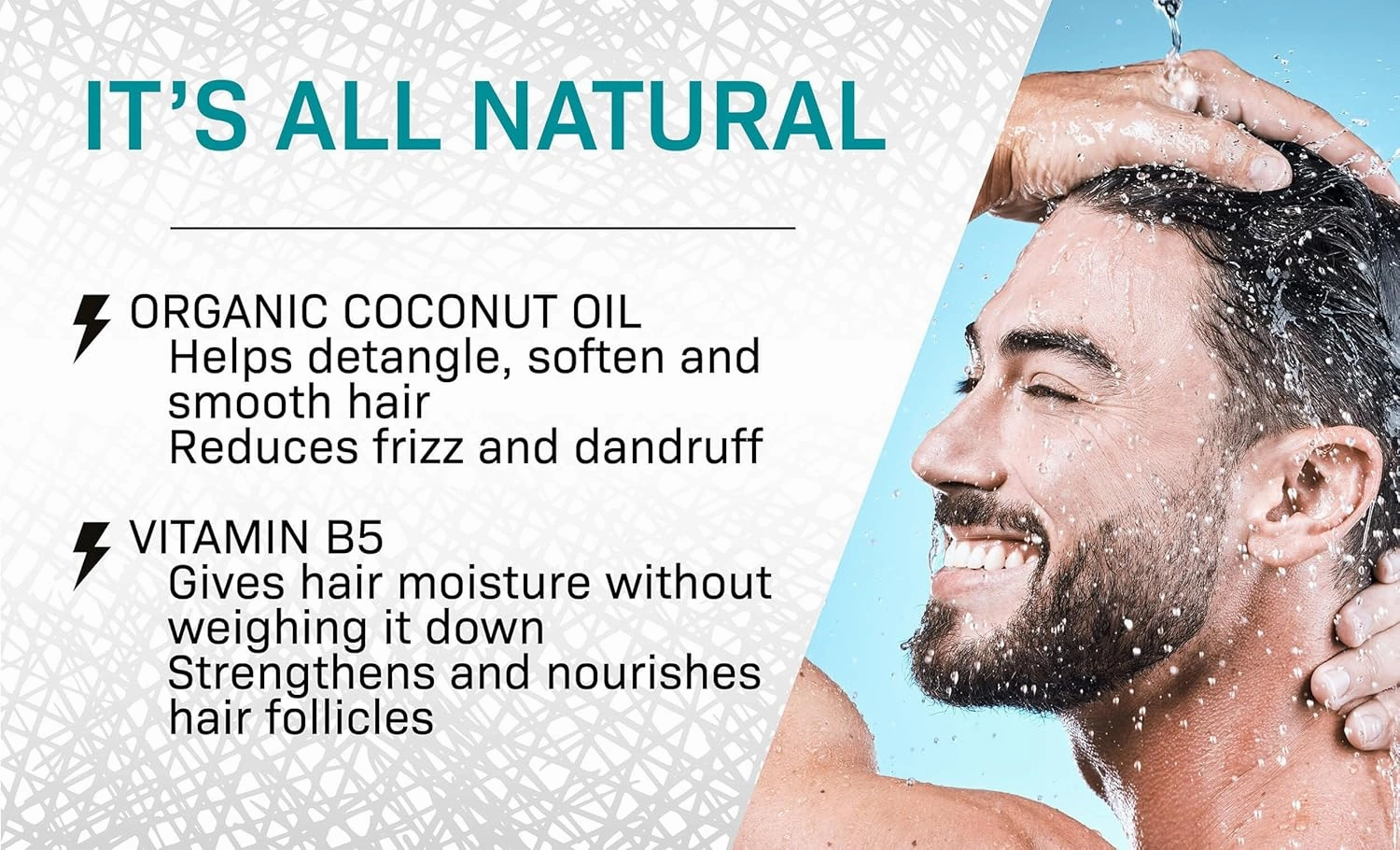 VOLT Conditioner - Bio-Based Natural Formula with Organic Coconut Oil & Vitamin B5, Fragrance-Free, 30 Oz (900ml) Refill Pack