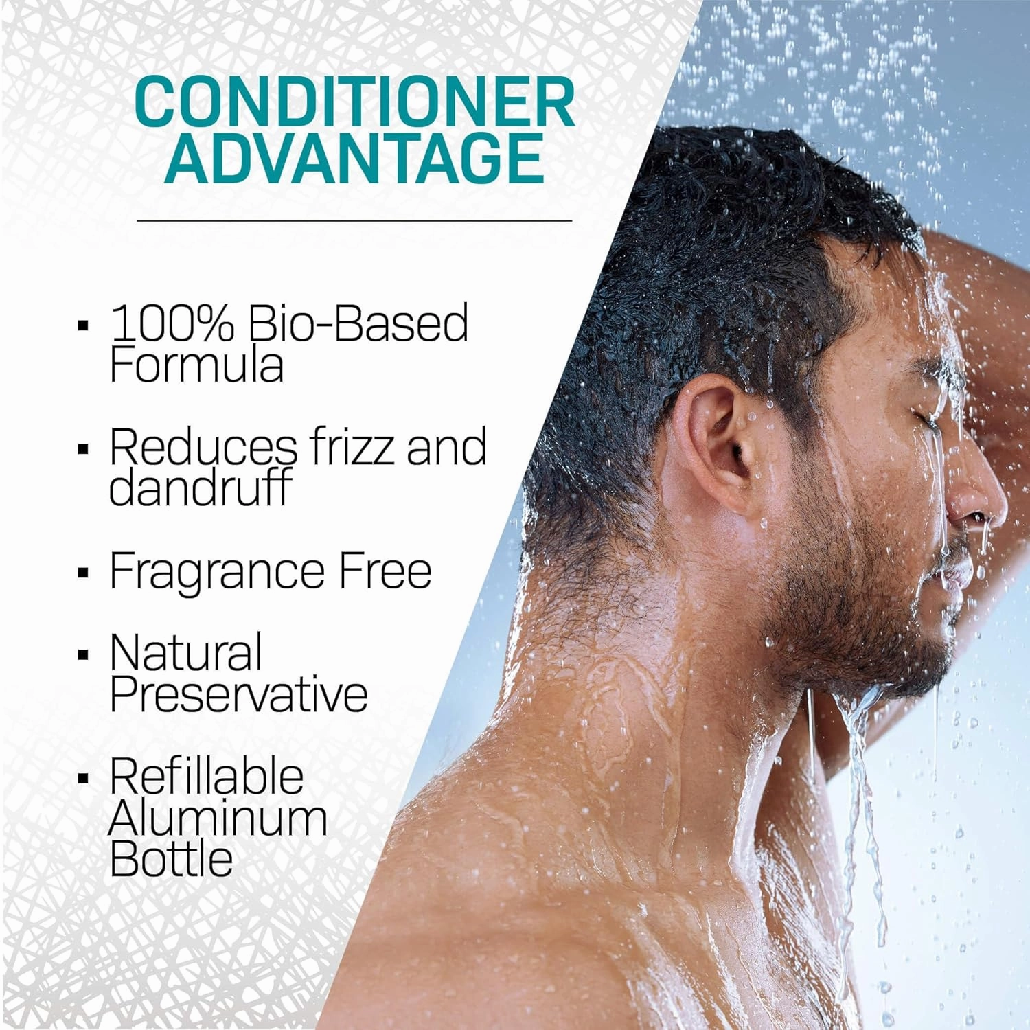 VOLT Conditioner - Bio-Based Natural Formula with Organic Coconut Oil & Vitamin B5, Fragrance-Free, 30 Oz (900ml) Refill Pack