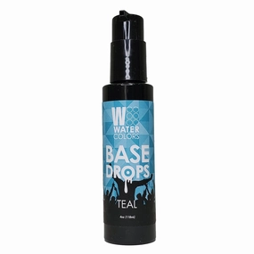 Watercolors Base Drops, Water-Based Formula with Nano-Pigments for Ultimate Versatility in Fashion Color Maintenance, Temporary Hair Dye Color Booster, Cruelty-Free, 4 oz, TEAL