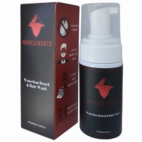 Waterless Beard and Hair Cleansing Shampoo with Coconut Oil - Volumizes, Softens & Strengthens