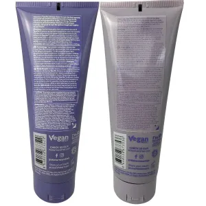 Watermans Purple Shampoo & Purple Conditioner set with Free Makeup Bag, Watermans Life is Better in Blonde set - Remove Yellow tones fast for Blonde, Platinum, White or Grey Hair