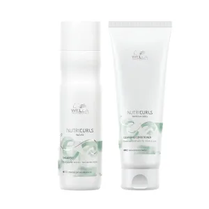 Wella Professionals Nutricurls Shampoo   Conditioner Set for Waves, Formulated with Nourish-In Complex, Nourish and Define Waves, Sulfate Free Hair Care Regimen
