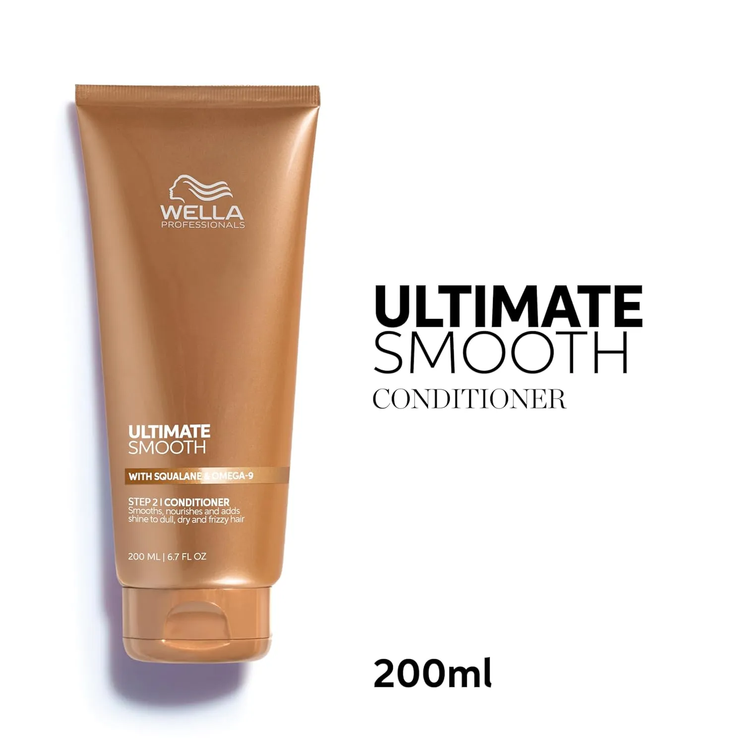 Wella Professionals ULTIMATE SMOOTH Conditioner | Treatment for Dry, Frizzy Hair | Nourishes, Smooths & Adds a Silky Shine | With Squalane & Omega 9 | Color Safe
