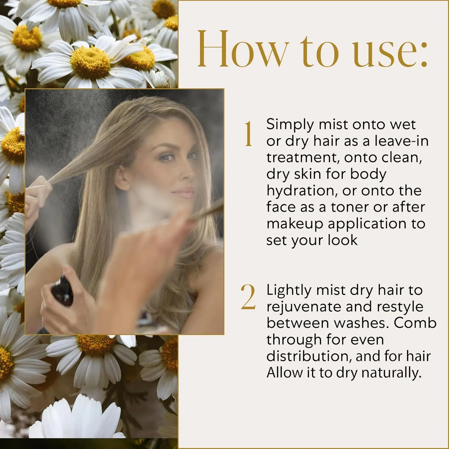 WEN by Chaz Dean Replenishing Treatment Mist - Hydrating Hair Mist, Hair Oil Spray, Weightless Hair Shine, Frizz Control Spray for Wavy, Curly or Straight Hair - Sweet Almond Mint, 6 Fl Oz (Pack of 1)