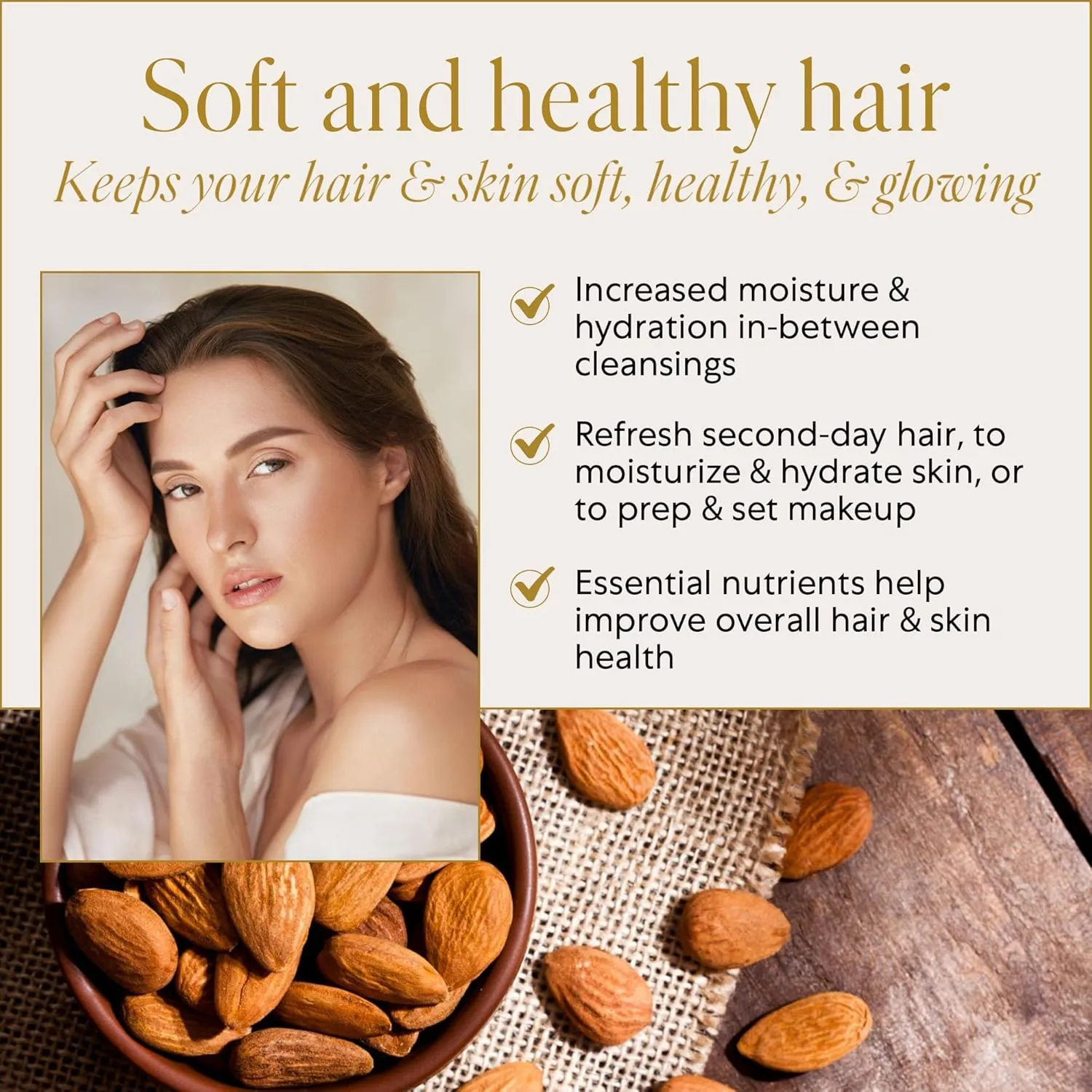 WEN by Chaz Dean Replenishing Treatment Mist - Hydrating Hair Mist, Hair Oil Spray, Weightless Hair Shine, Frizz Control Spray for Wavy, Curly or Straight Hair - Sweet Almond Mint, 6 Fl Oz (Pack of 1)