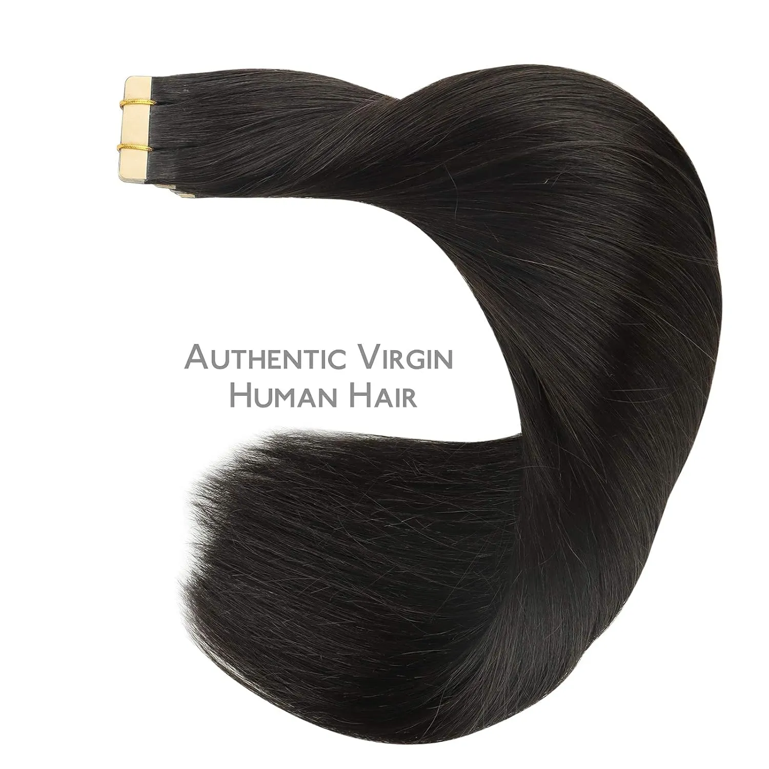 WENNALIFE Tape in Hair Extensions Human Hair, 20pcs 50g 14 inch Natural Black Remy Hair Extensions Straight Human Hair Tape in Extensions Skin Weft Tape Extensions Human Hair