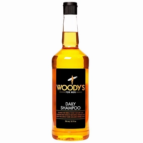 Woody's Daily Shampoo for Men - Sulfate-Free, Hydrating Hair Care, All Natural & Organic, Refreshing Scalp Cleanser Mens Shampoo, 32 fl oz