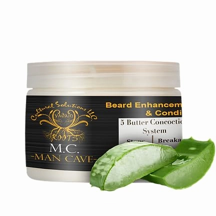 Yadain Man Cave Beard Butter | Beard Enhancement Growth Stimulant & Conditioning Butter For All Beard Types & Lengths, Condition and Nourish Beard Health, 12oz