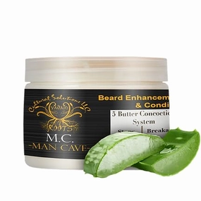 Yadain Man Cave Beard Butter | Beard Enhancement Growth Stimulant & Conditioning Butter For All Beard Types & Lengths, Condition and Nourish Beard Health, 12oz