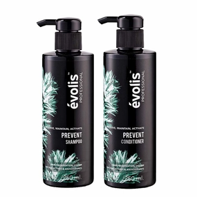 évolis PREVENT Shampoo & Conditioner - Anti Hair Loss Treatment | Hair Loss Treatment for Men and Women | Male Hair Loss Treatment | Preventative Hair Loss Shampoo | Thickening Conditioner