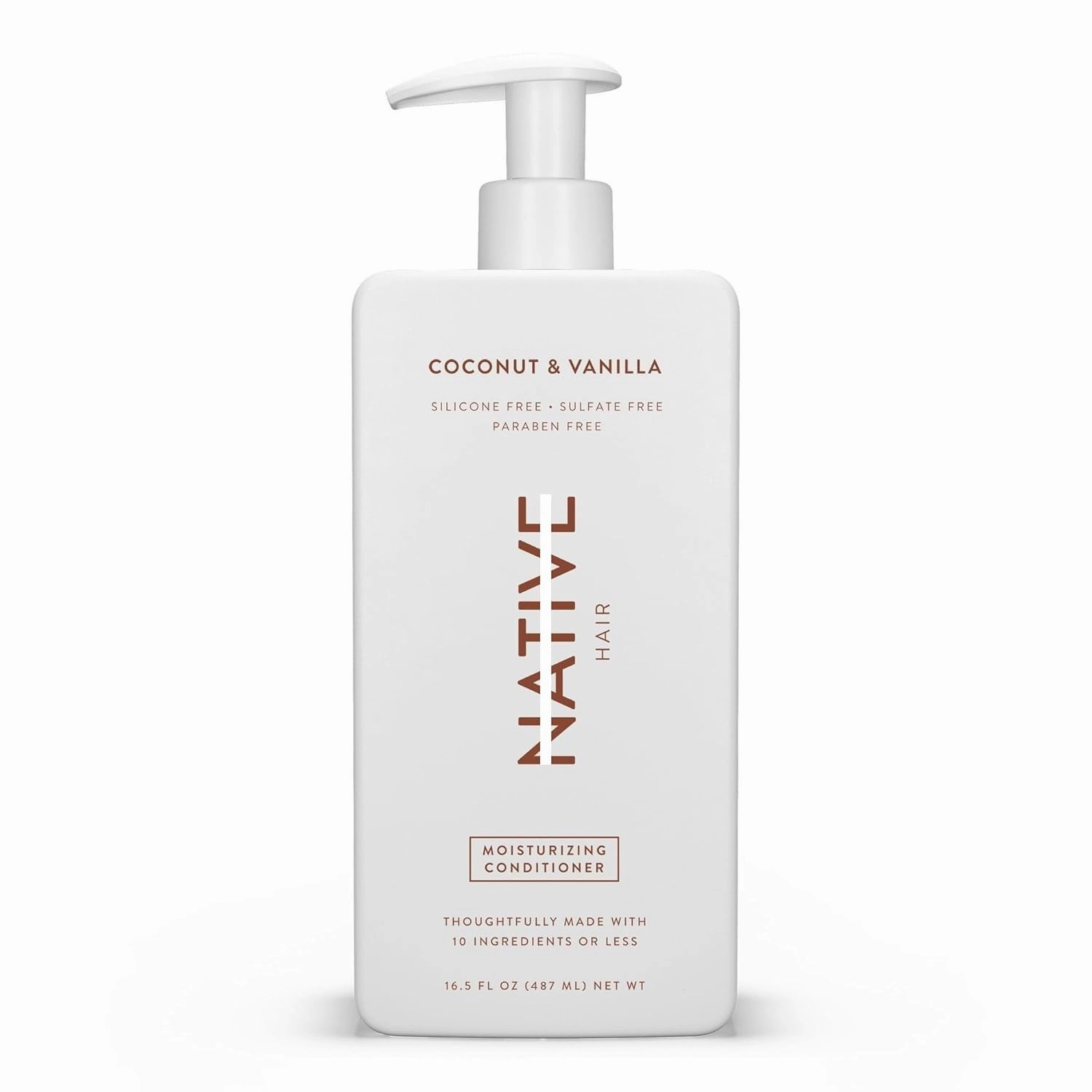𝒩𝒶'𝓉𝒾𝓋𝑒𝕊 Moisturizing Conditioner, Coconut & Vanilla, Sulfate & Paraben Free, 16.5 Oz (Pack of 1)